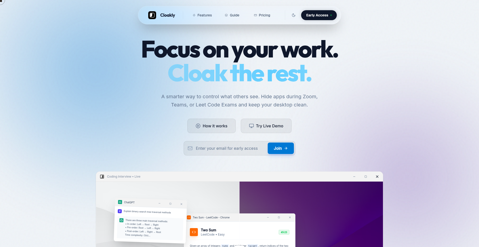 屏迹隐秘者 (Cloakly)