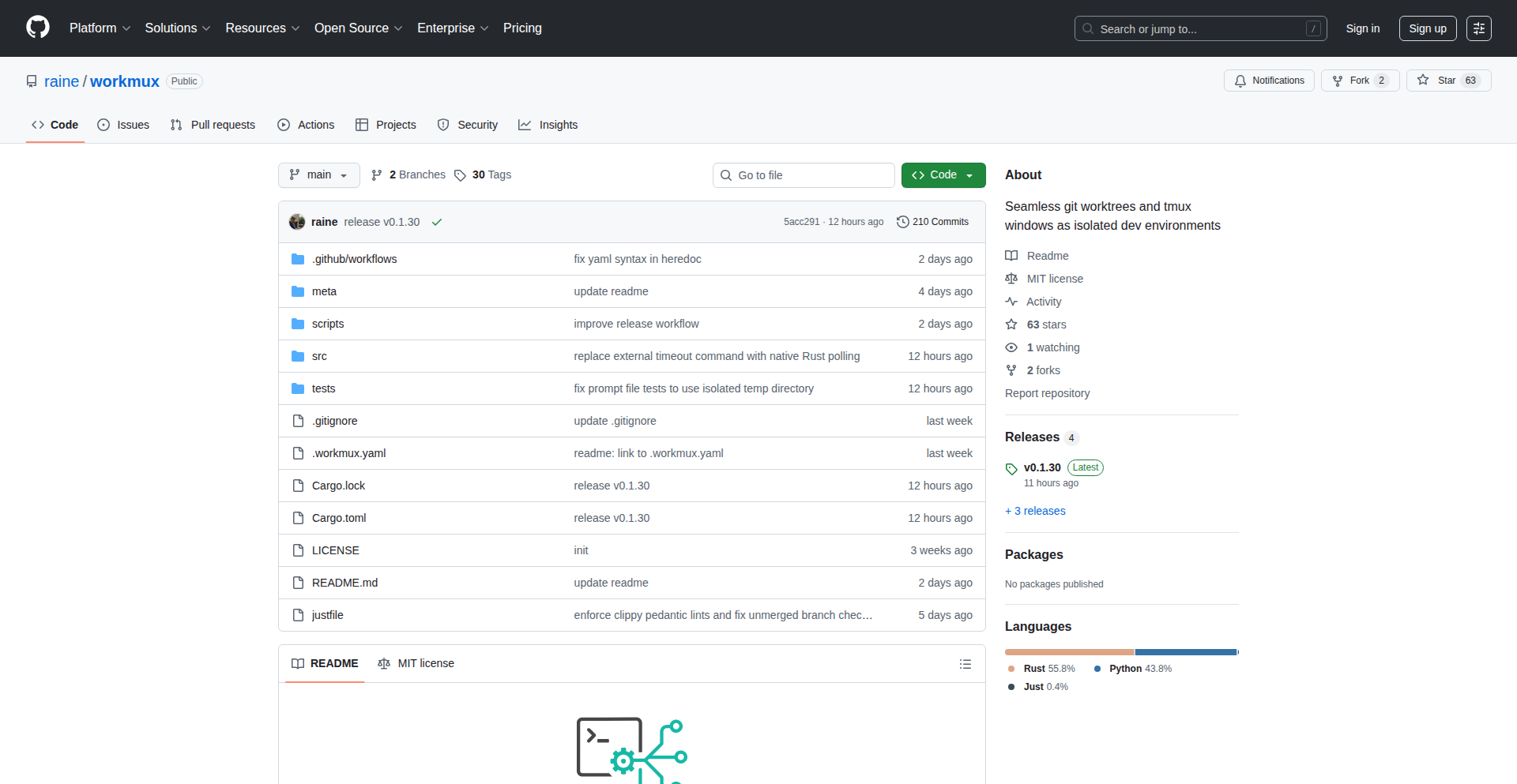 GitWorkmux-并行开发加速器