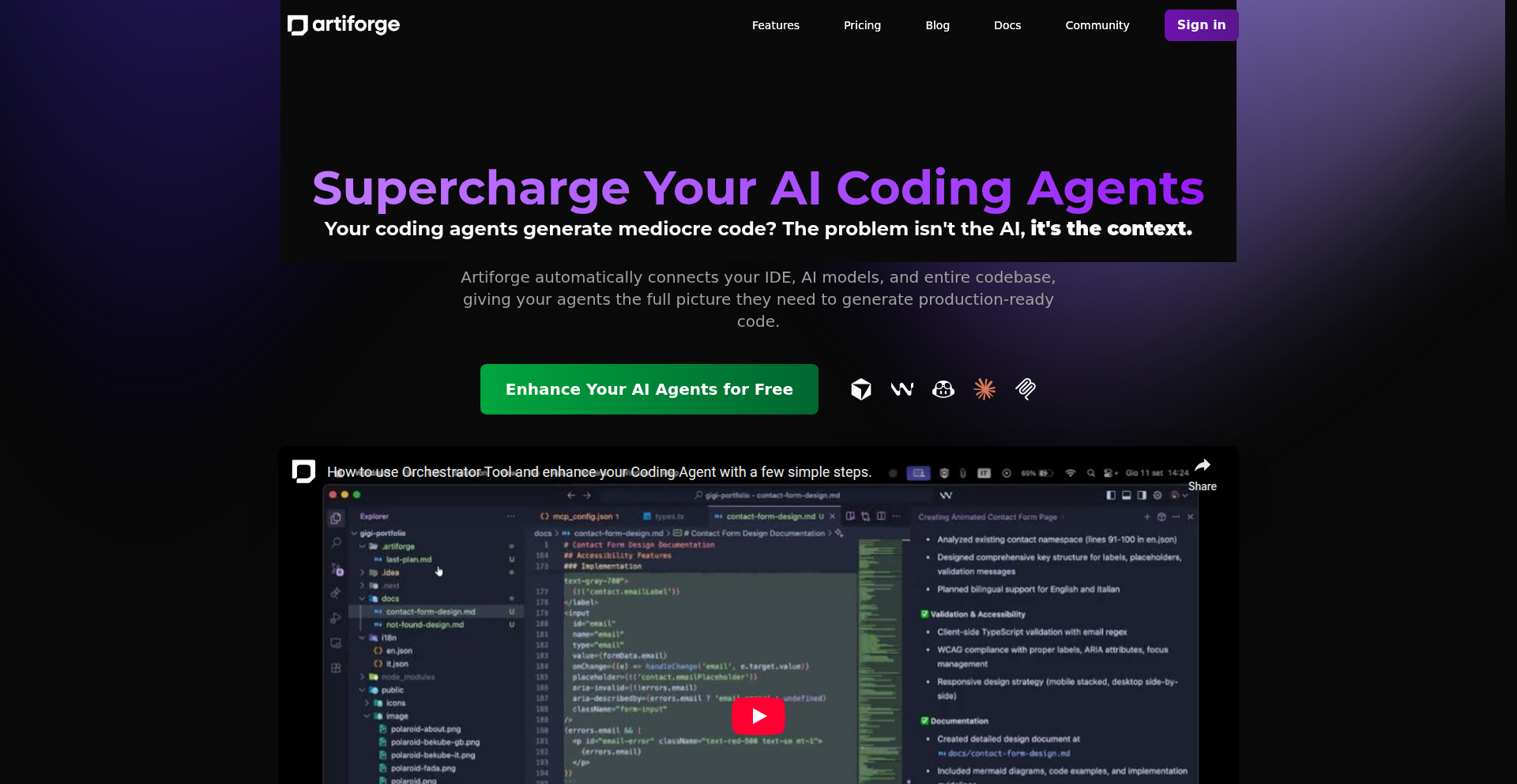 Artiforge.ai：AI代码助手上下文感知引擎