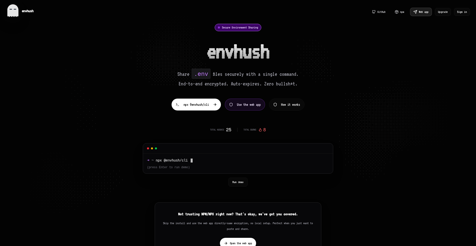 EnvHush 零信任安全共享