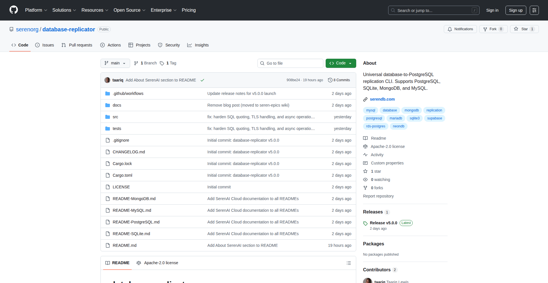 通用数据库同步精灵