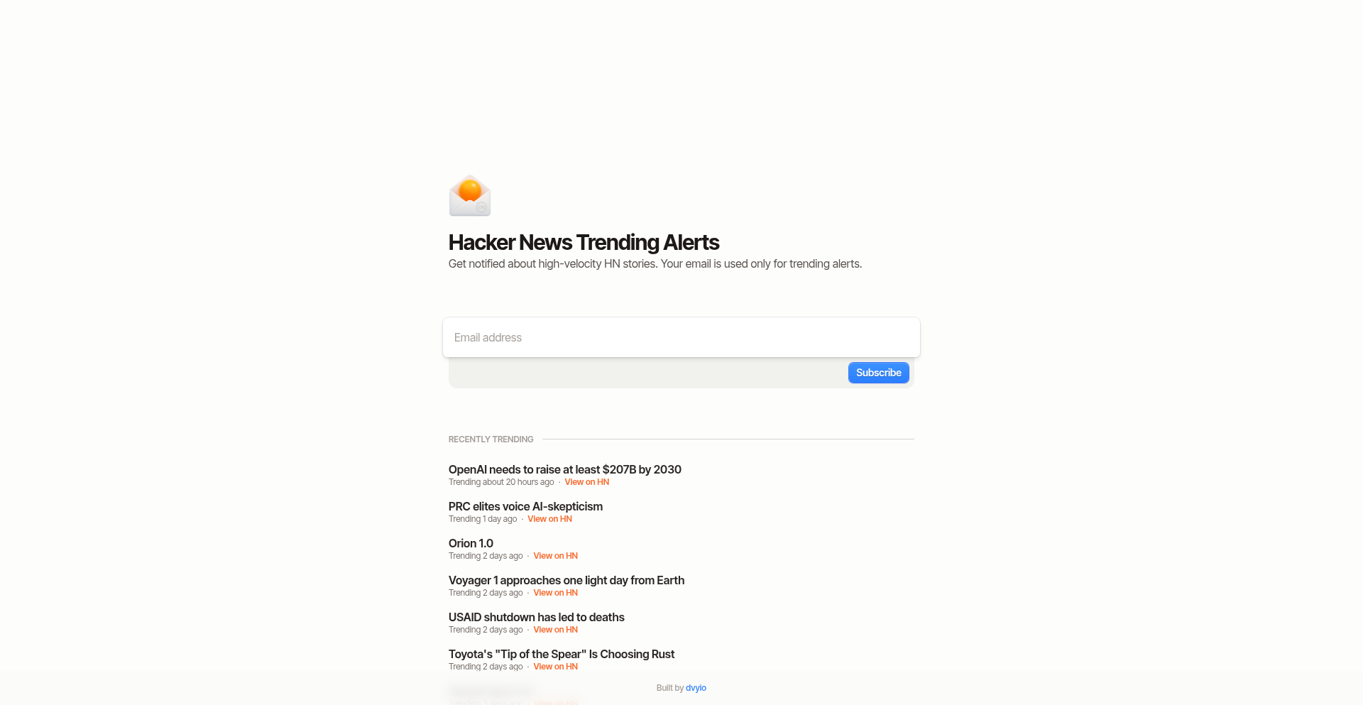 HN智能通知助手