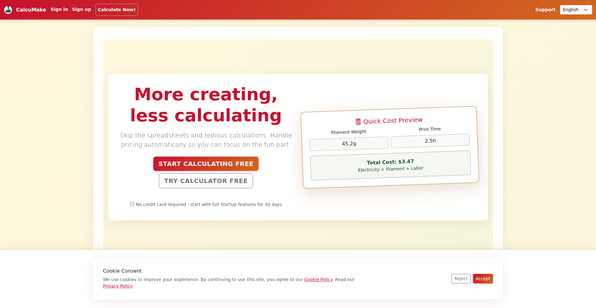 3D印者宝 (Calcumake)