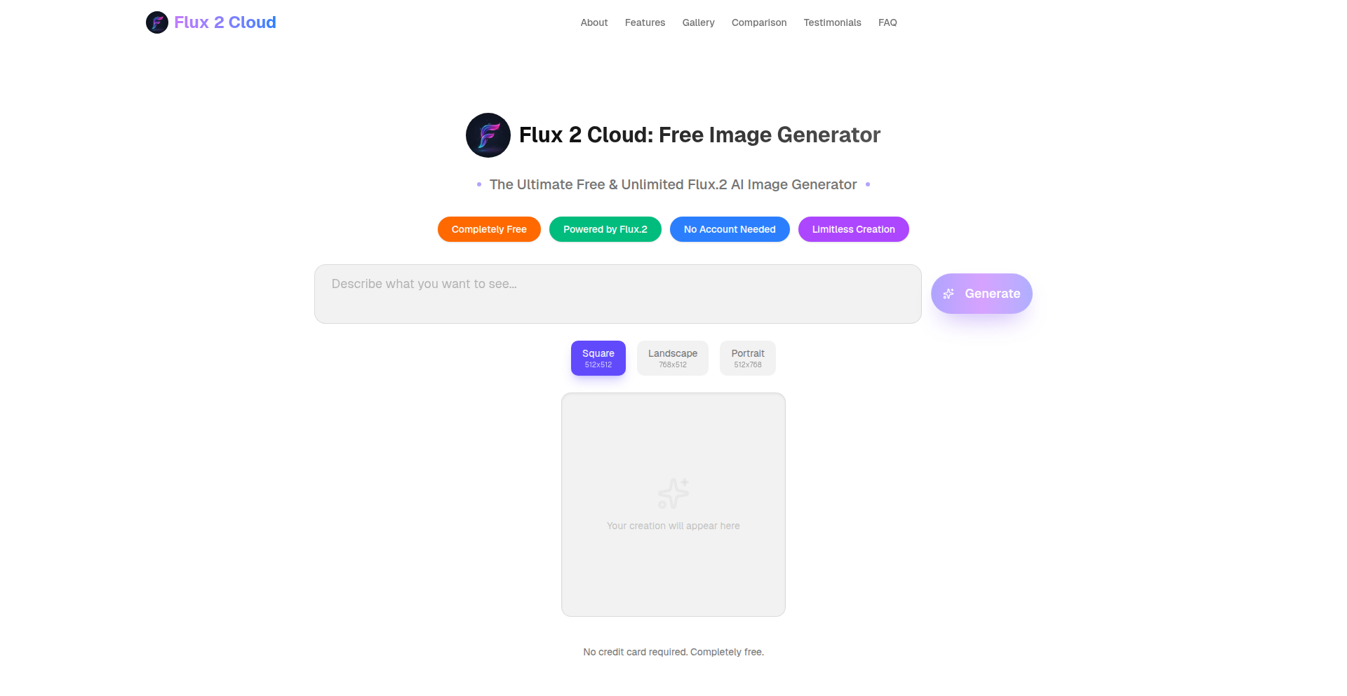 Flux2.cloud：无感AI绘画引擎