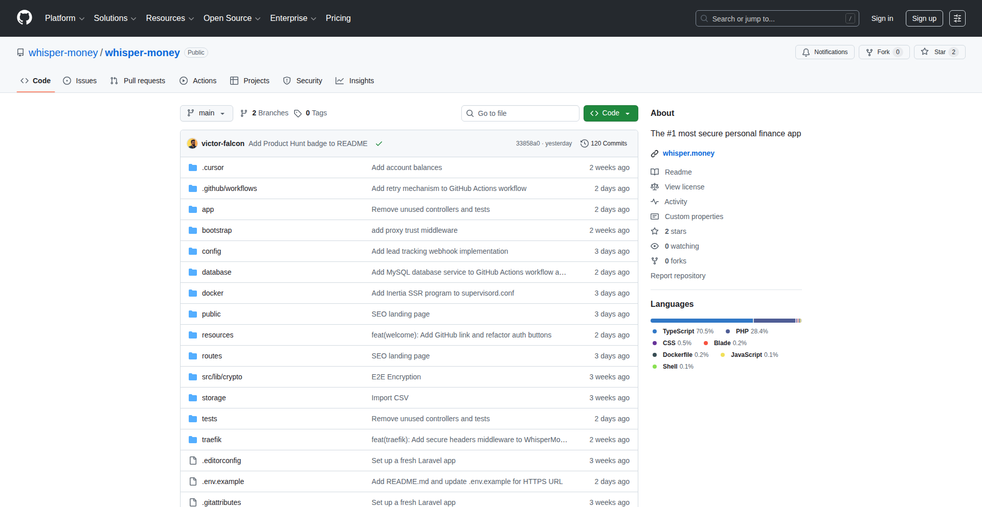 WhisperMoney: Encrypted Finance Hub