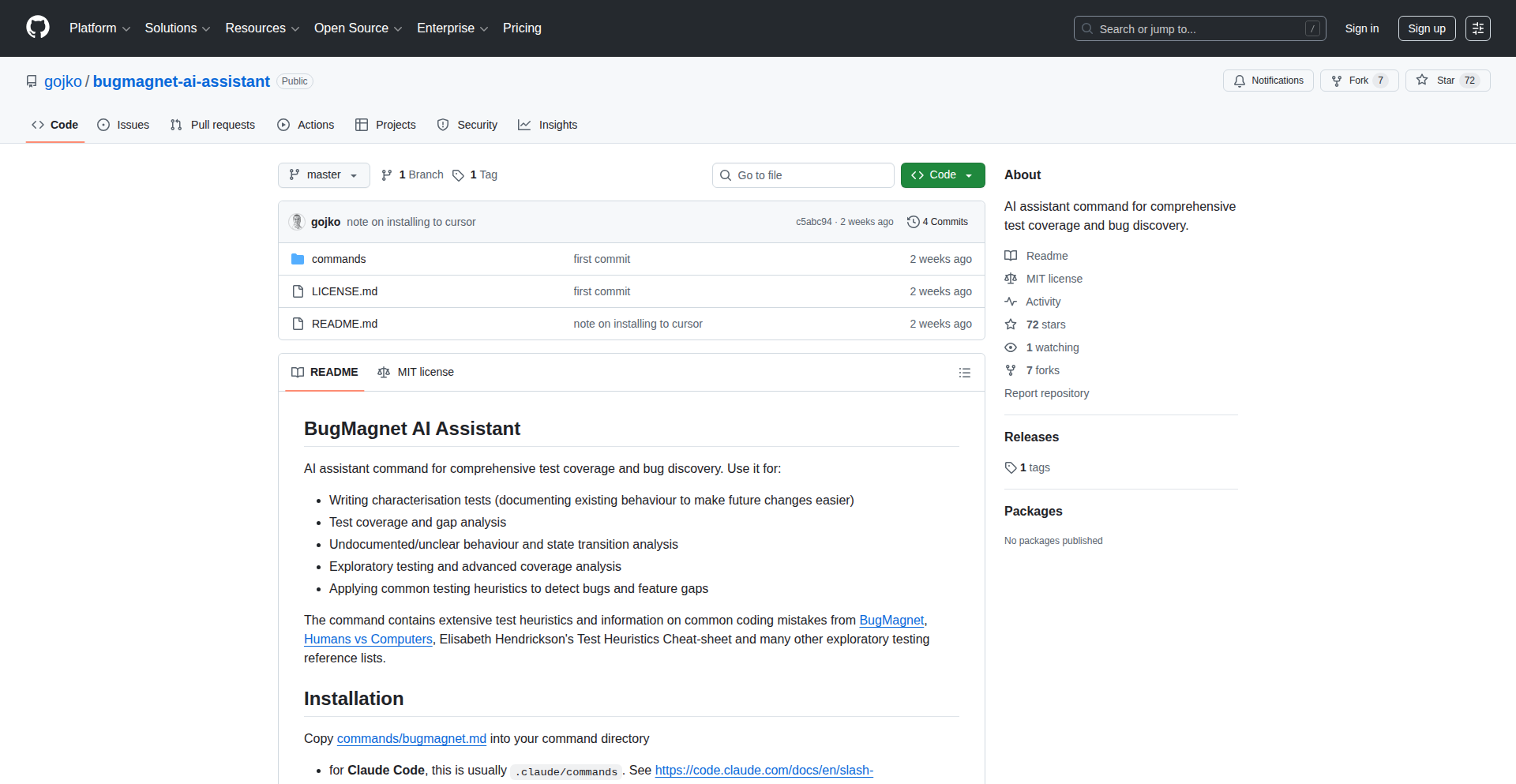 BugMagnet AI Exploratory Testing Assistant