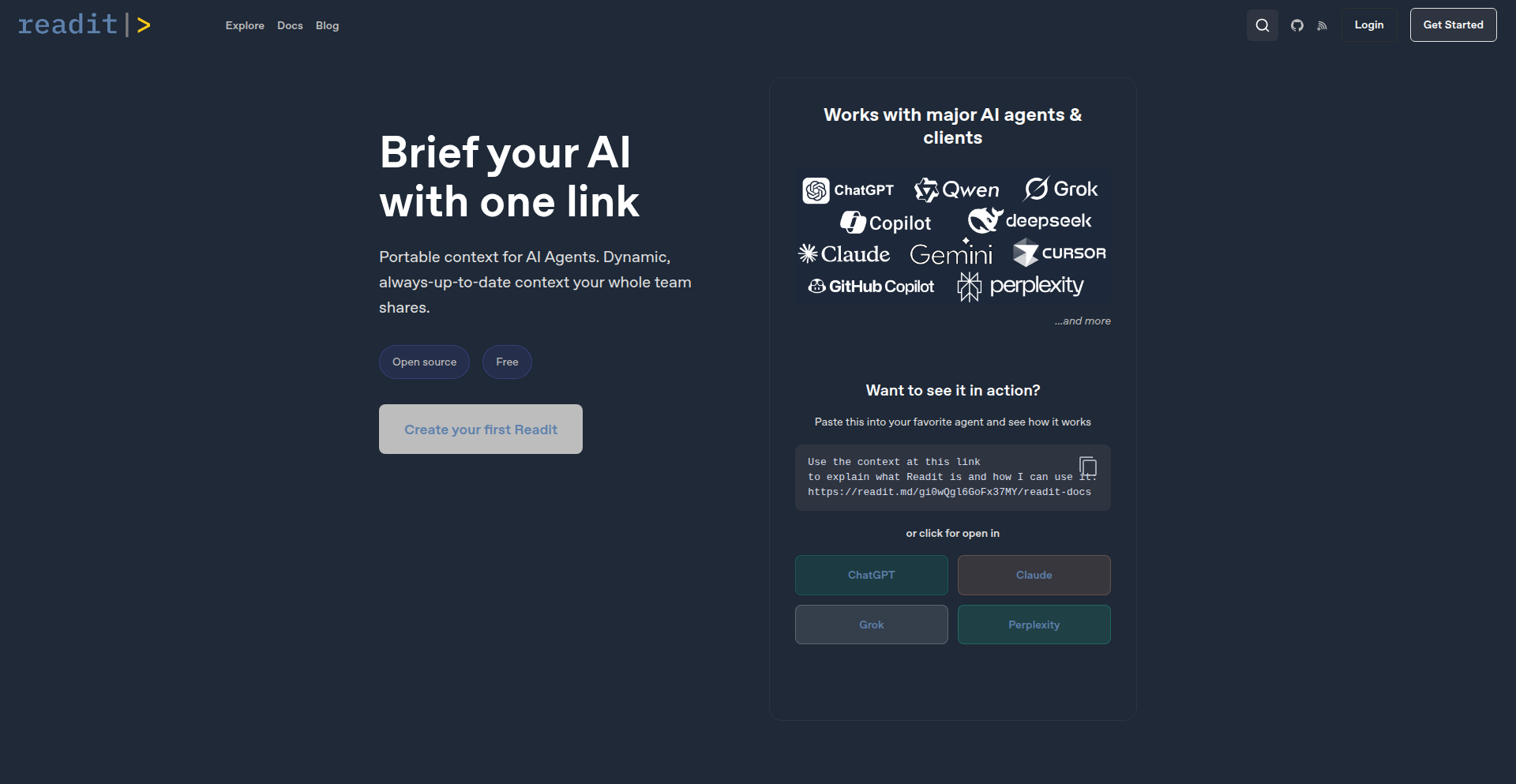 Readit: AI Agent Context Weaver