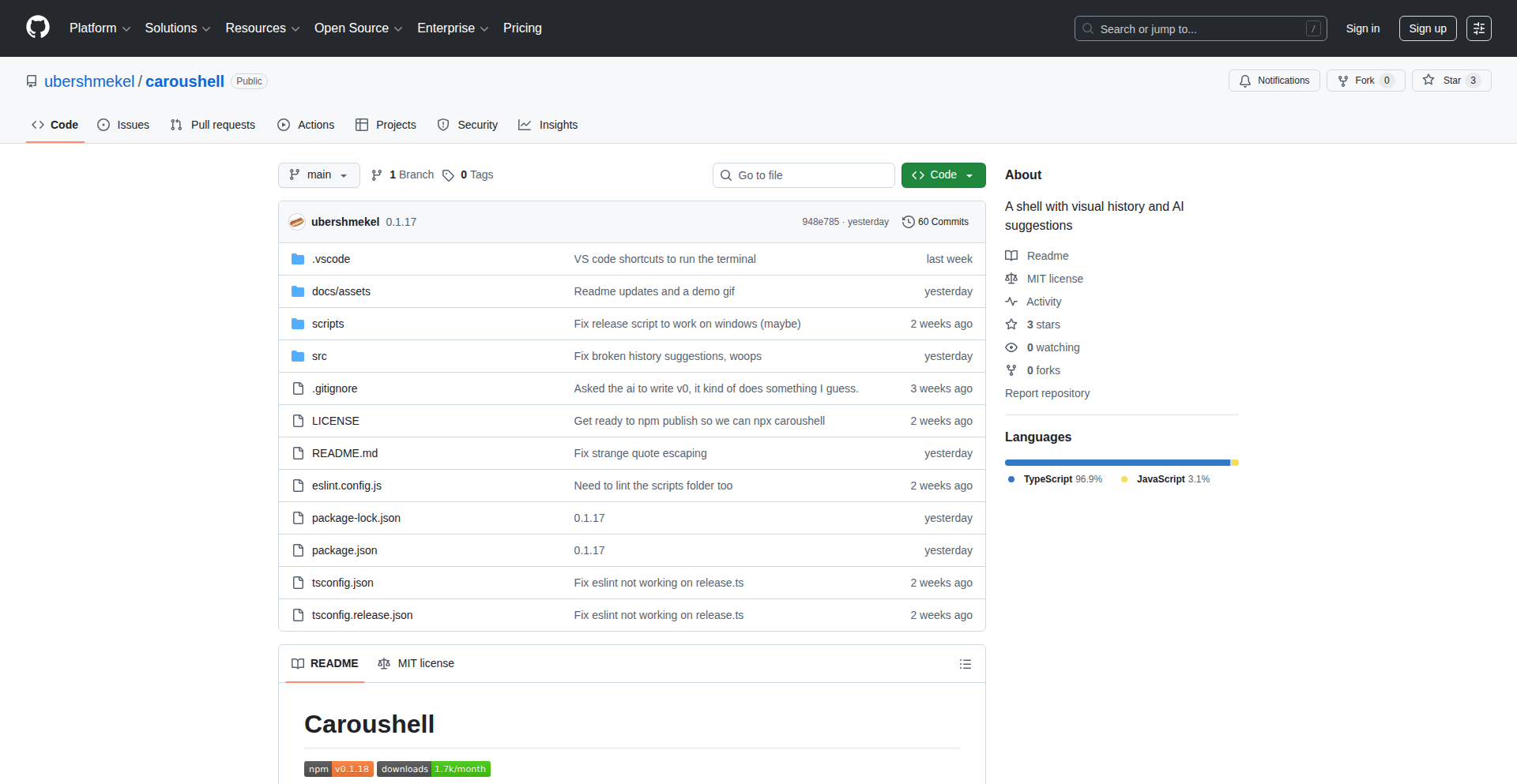 Caroushell: The AI-Powered Shell Assistant