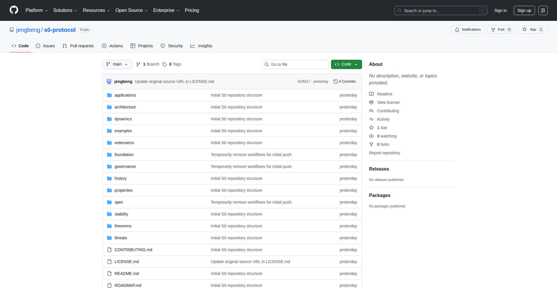 S0 Protocol: Deterministic Collective State Transitions