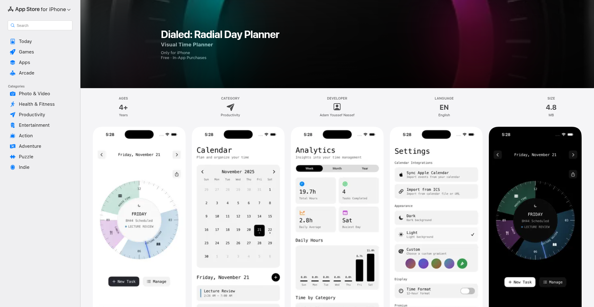 Dialed: The Radial Chrono-Planner