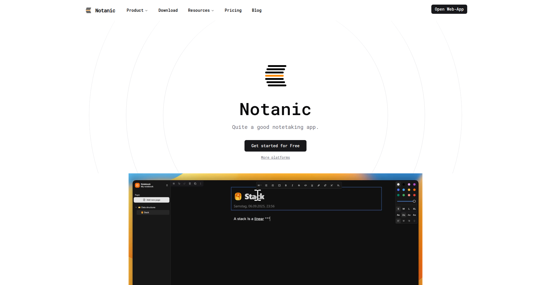 Notanic: Infinite Canvas for Technical Minds