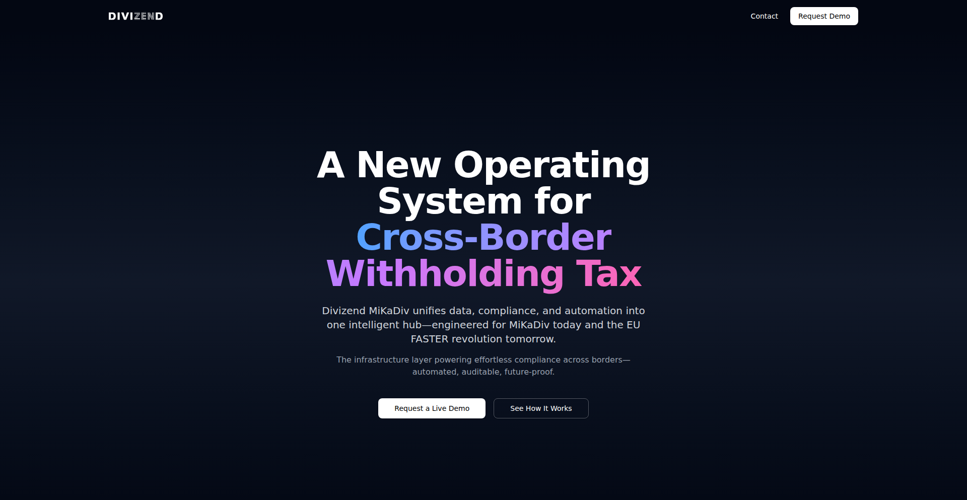 MiKaDiv: Tax Harmonization Predecessor