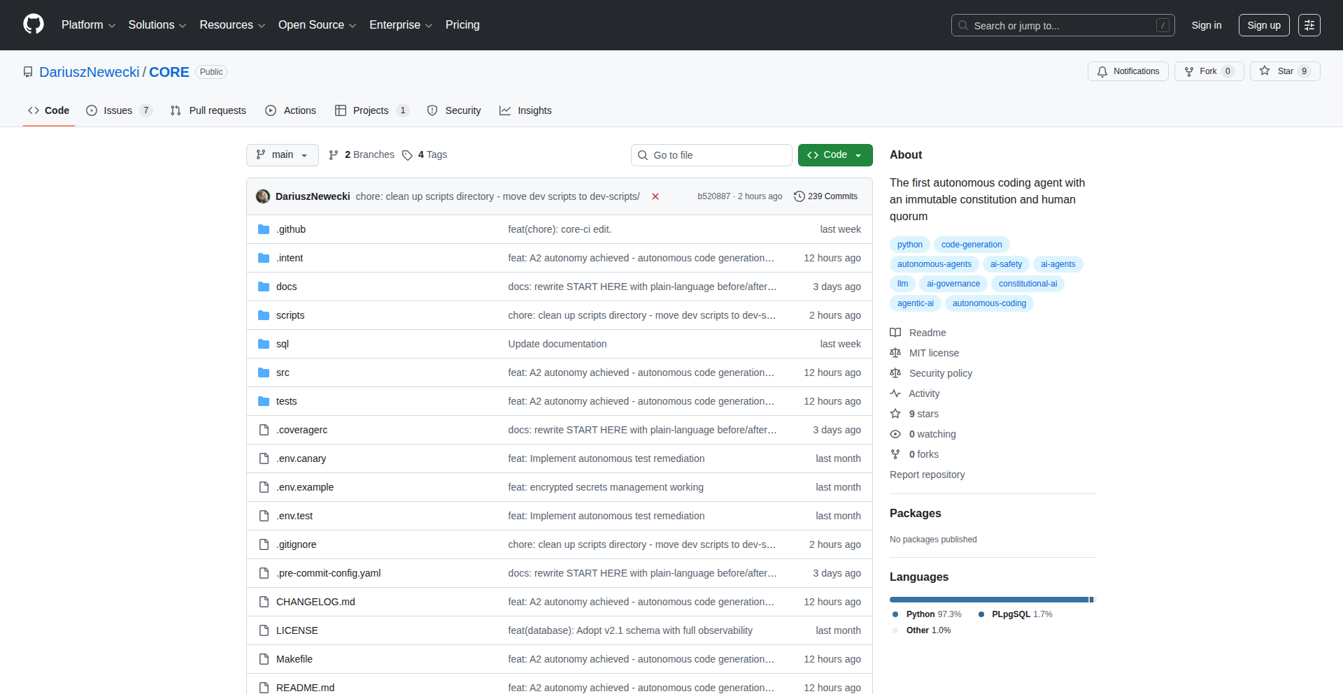 CORE AI Autonomy Engine