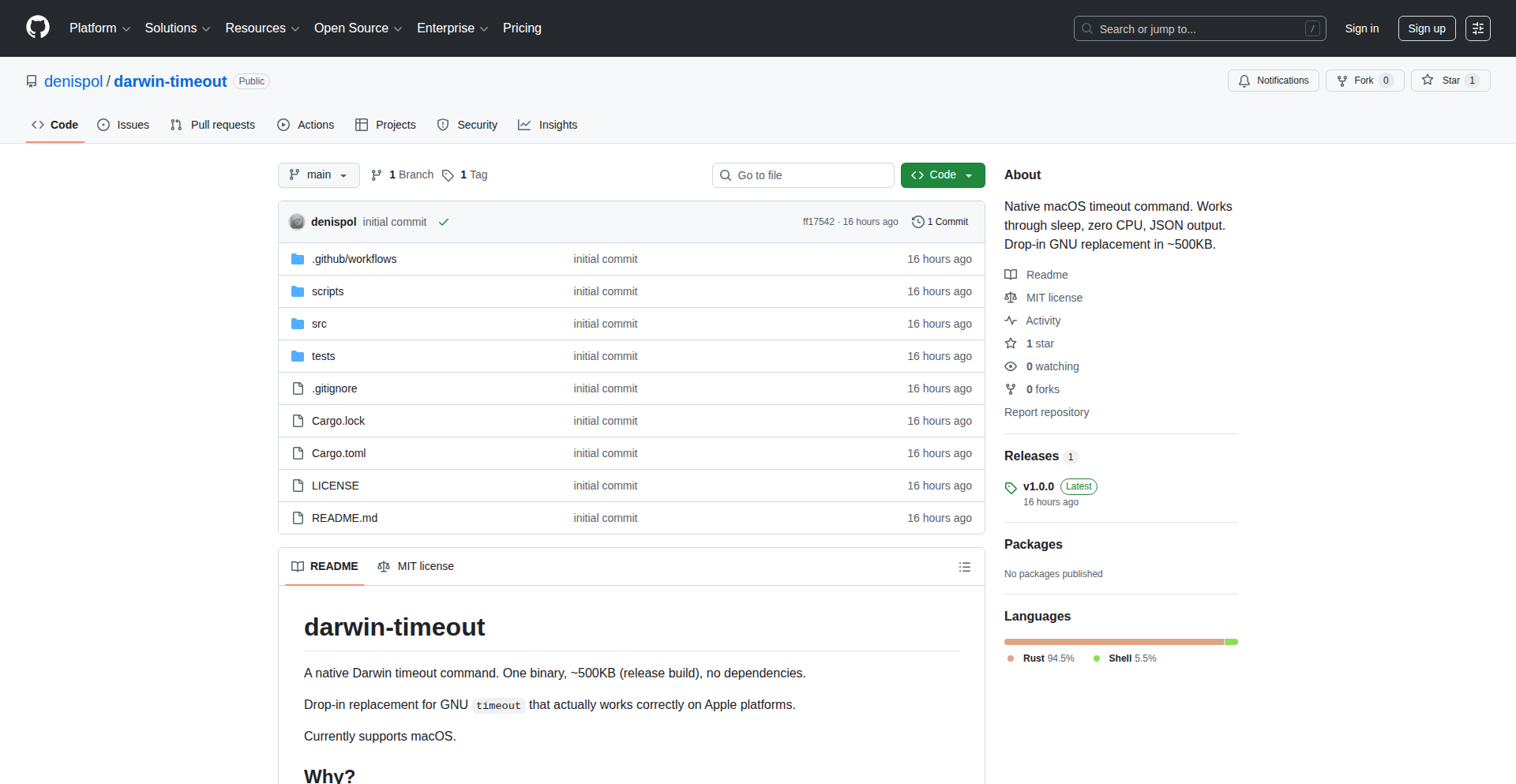 Rust-Native macOS Timeout