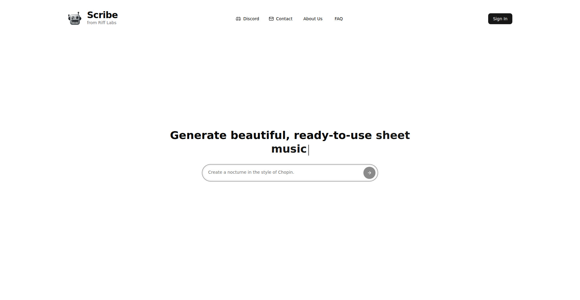 Scribe: AI-Powered Sheet Music Generator