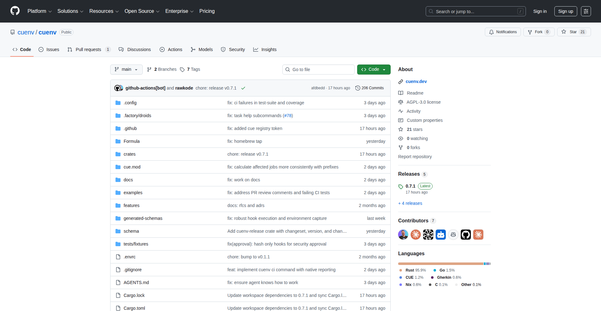 Cuenv - 智能环境变量与任务加载器