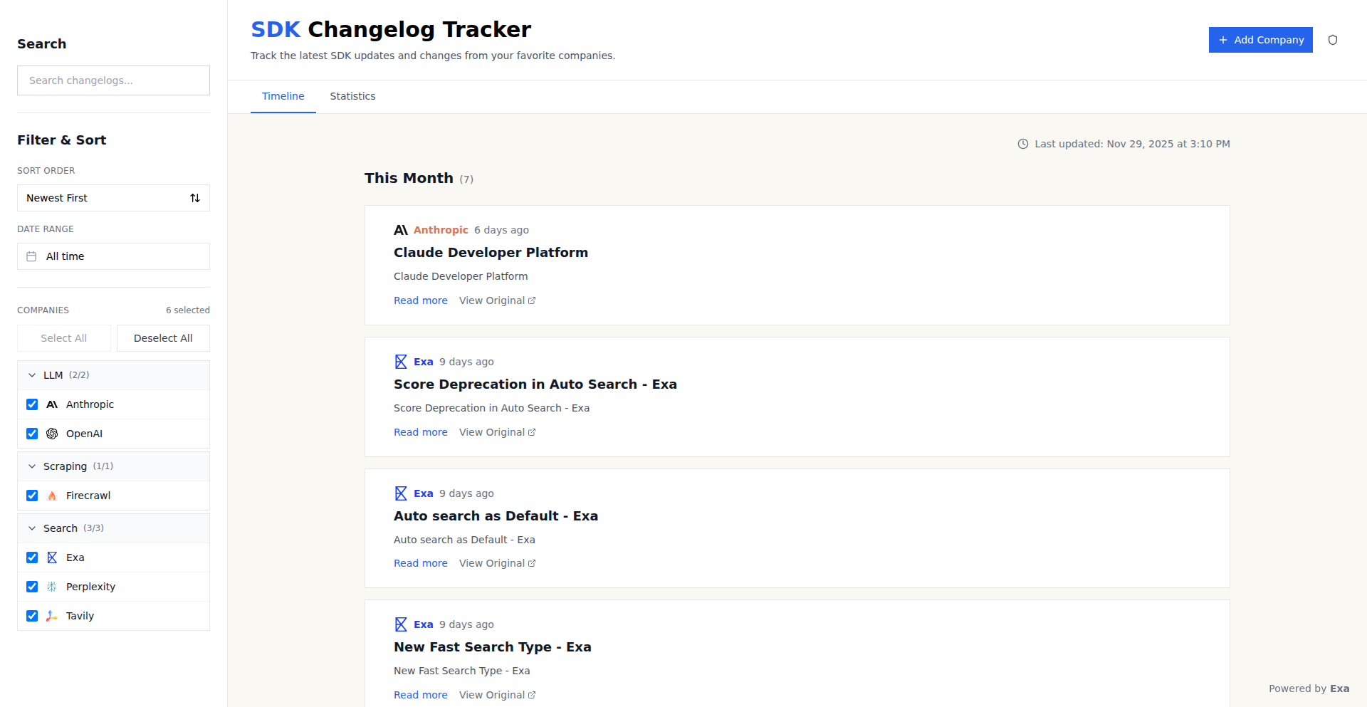 每日更新 SDK Changelog 自动追踪器