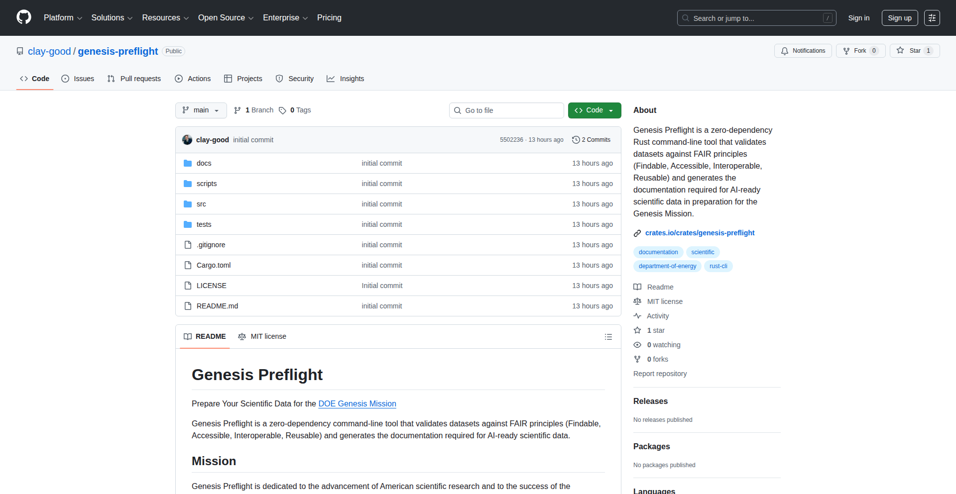 Rust Genesis Data Validator