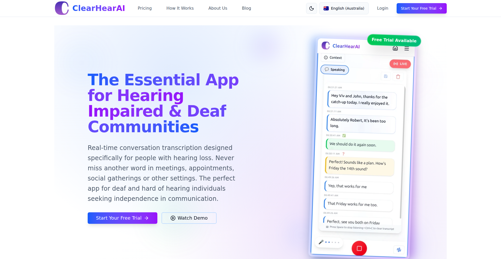 ClearHearAI: 隐私优先的AI听障辅助转录引擎
