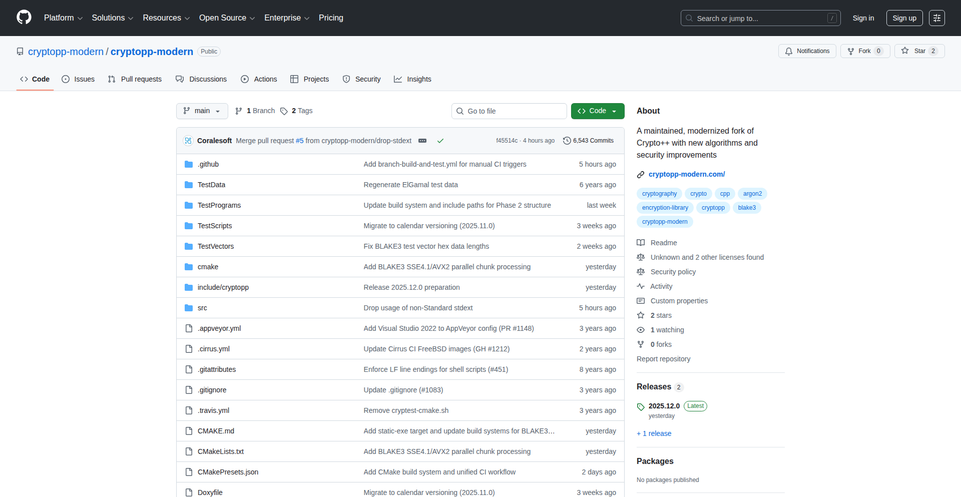 现代密码库增强版 (Cryptopp-modern)