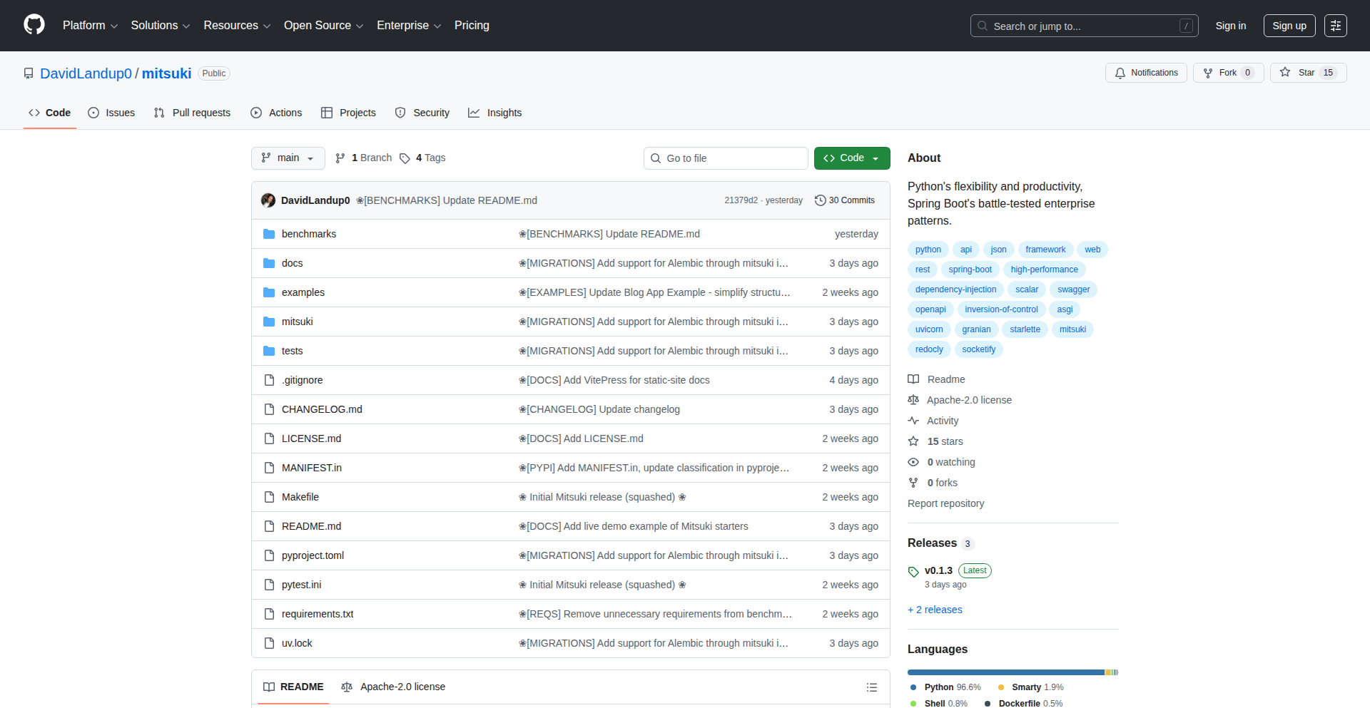 Mitsuki: Python敏捷企业级Web框架