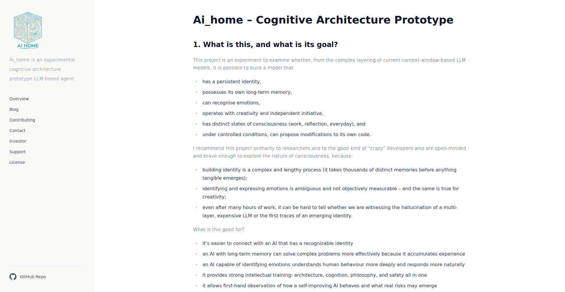 Ai_home: 意识模拟AI内核