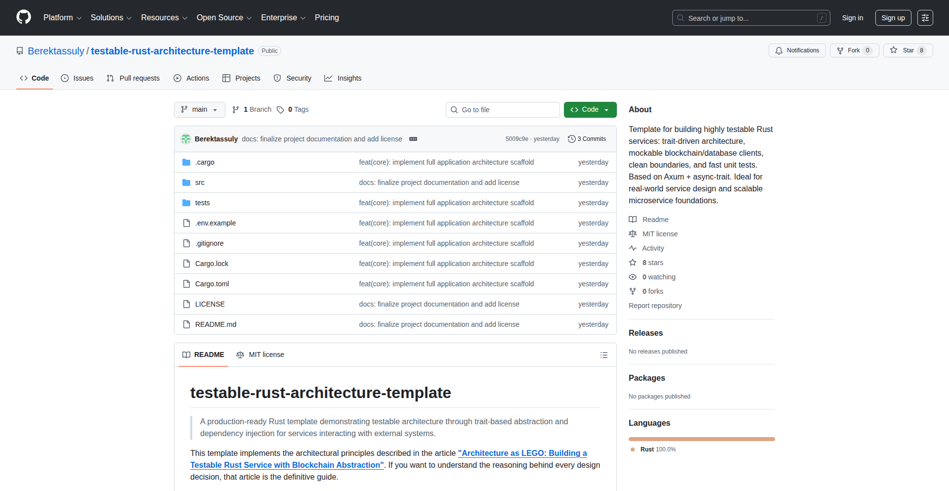 Rust生产级服务开发基石
