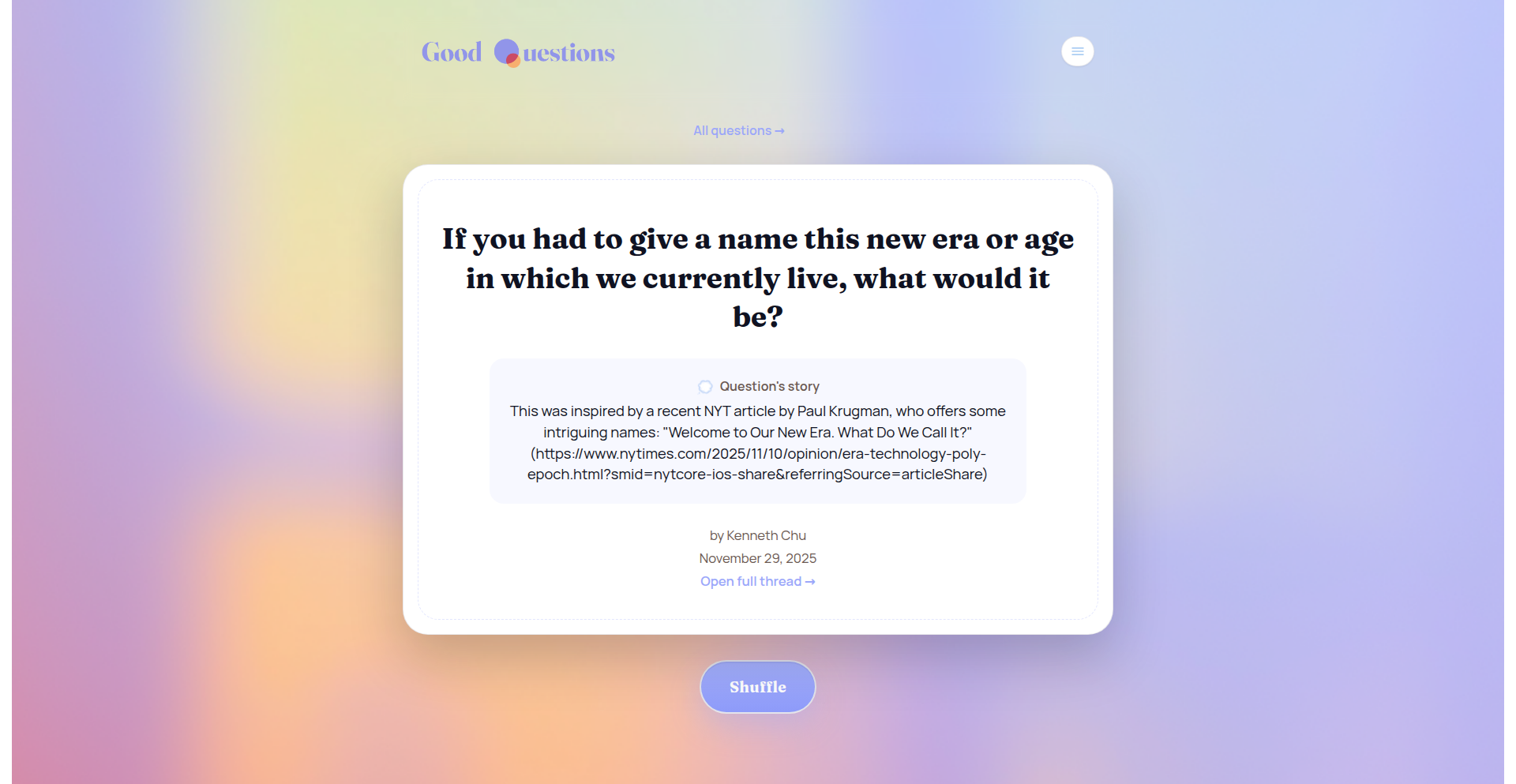 精选问答知识库 (GoodQuestions)