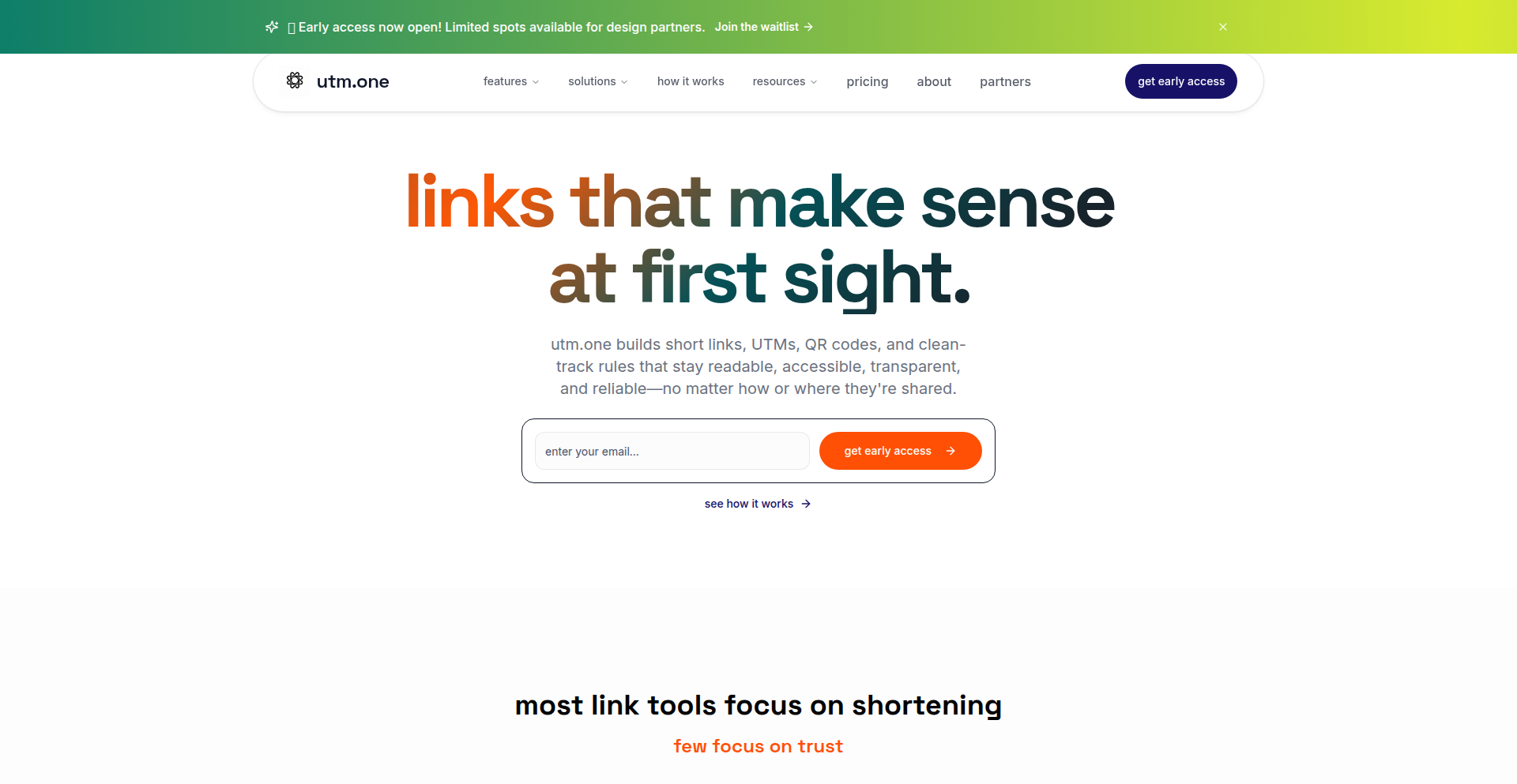 UTM.One: 智能 UTM 链接卫士