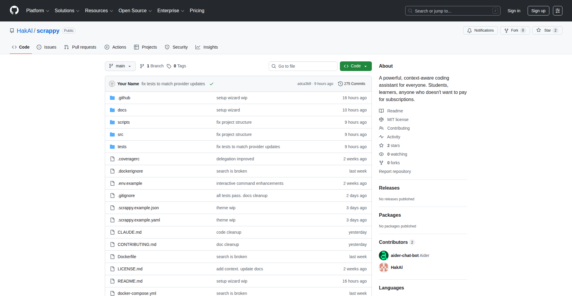 Scrappy AI 代码助手