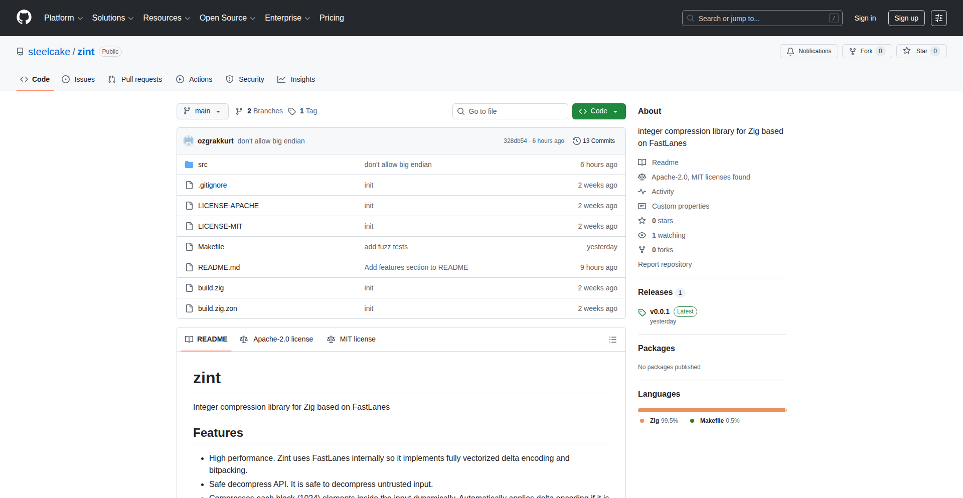 Zig- Lanes: 极致压缩的整数编码器