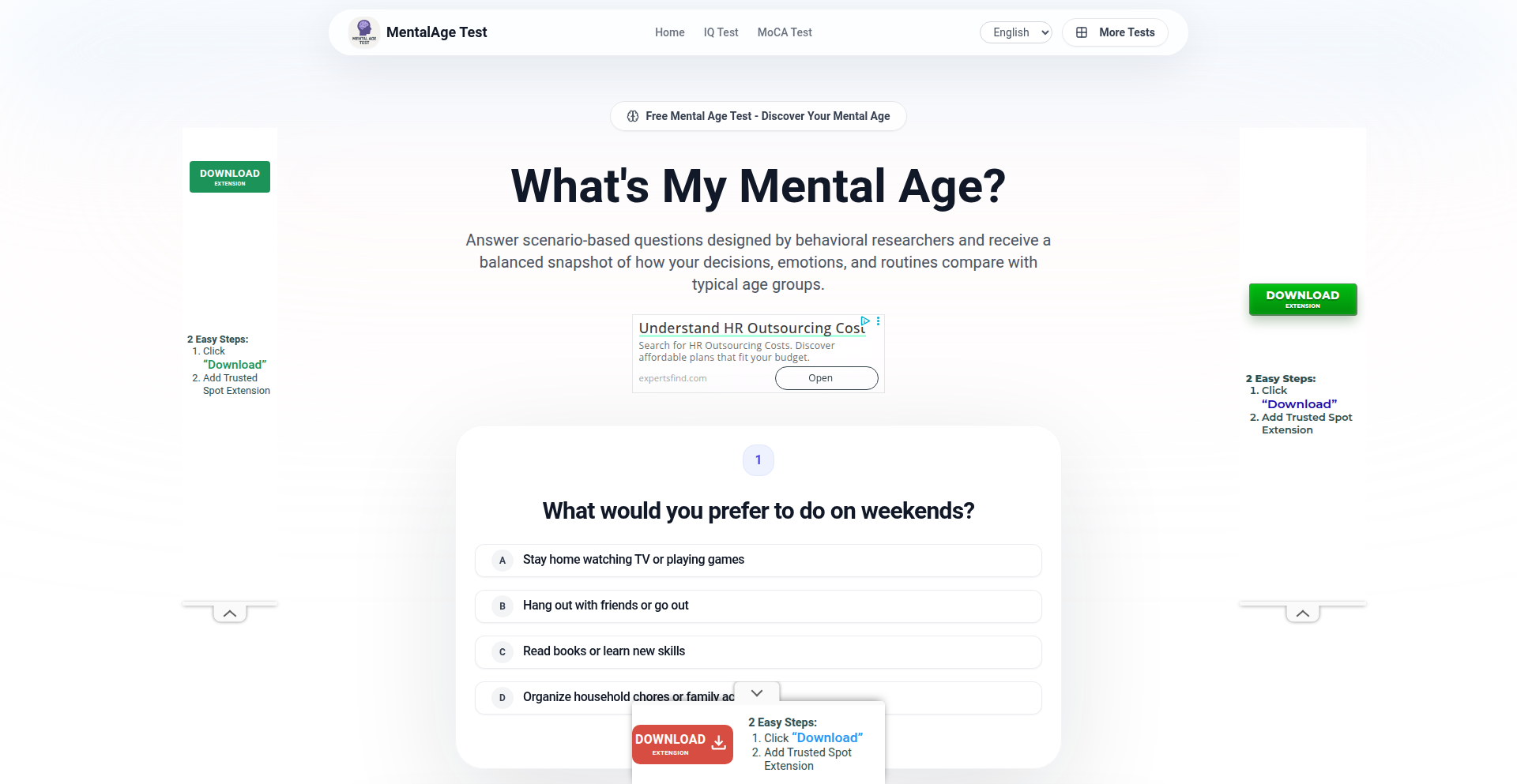 心智年龄快速评估