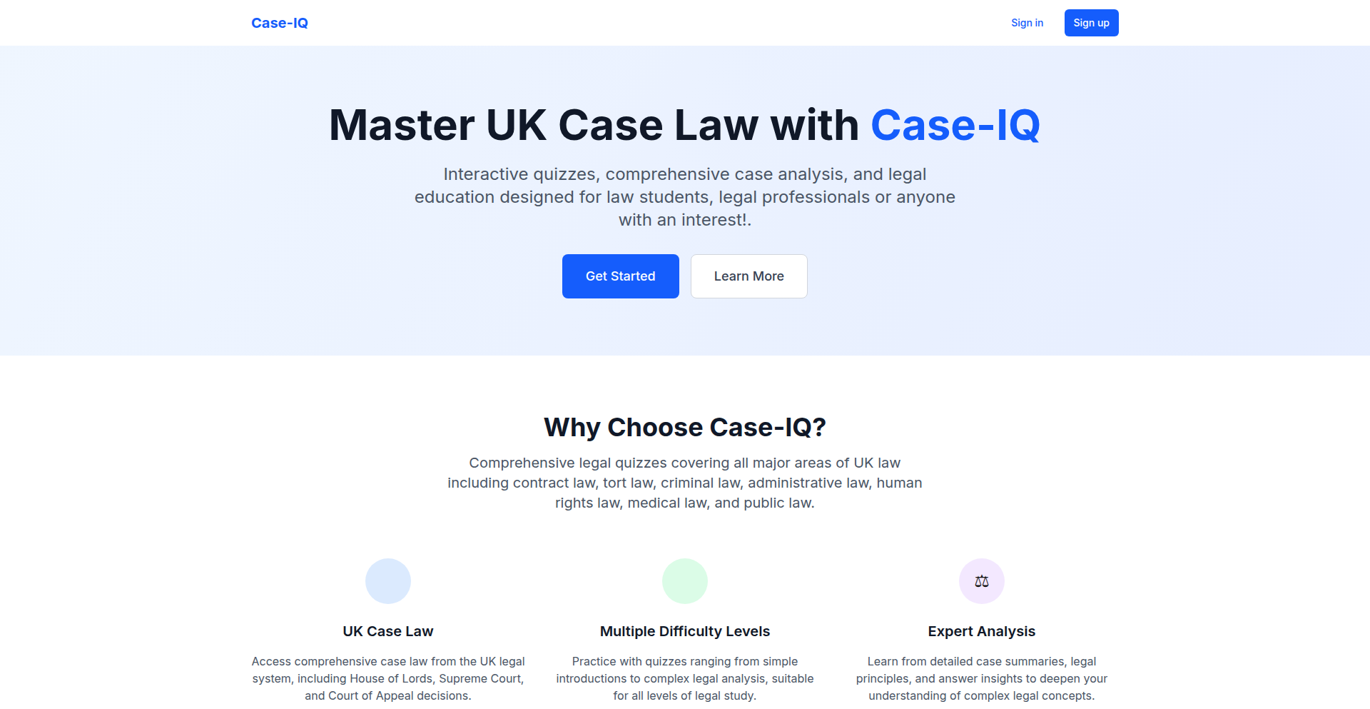 Case-IQ: AI-Powered UK Legal Case Generator
