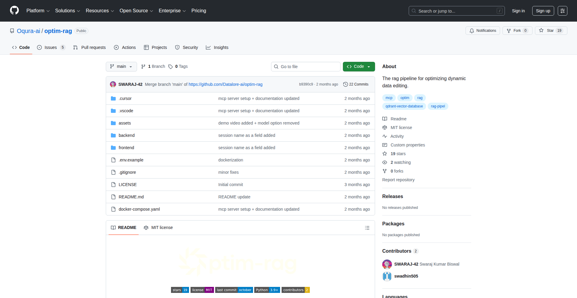 Optim-RAG: Incremental RAG Data Manager