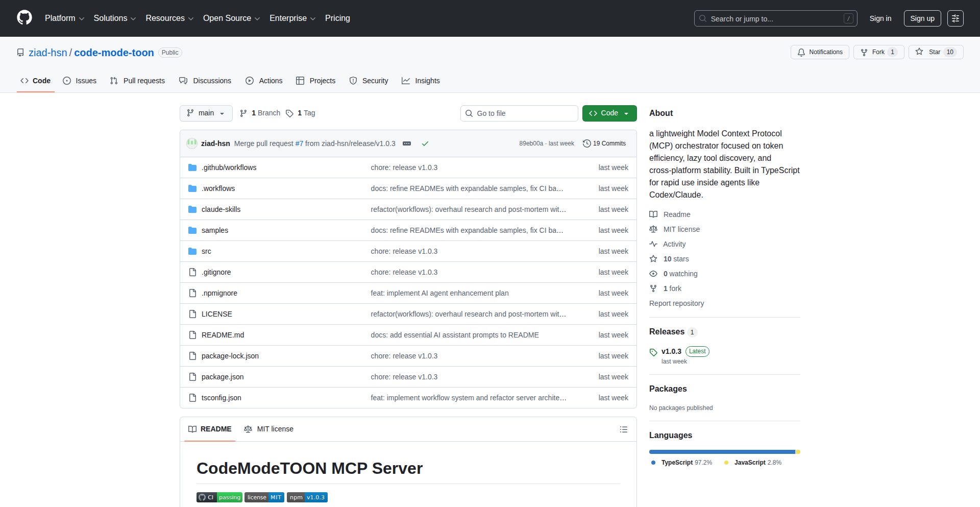 CodeModeTOON: TypeScript MCP Orchestrator