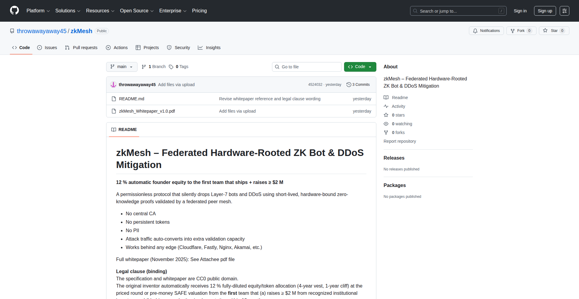 ZKMesh: Edge Bot Mitigation via Federated ZK Proofs