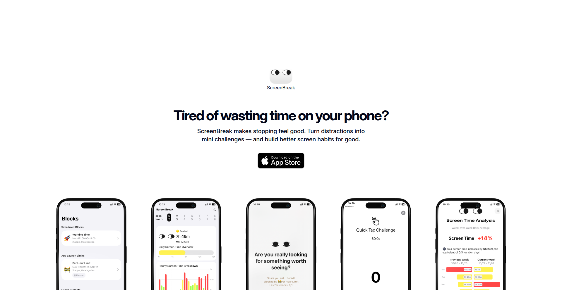 ScreenBreak - Frictionful App Access