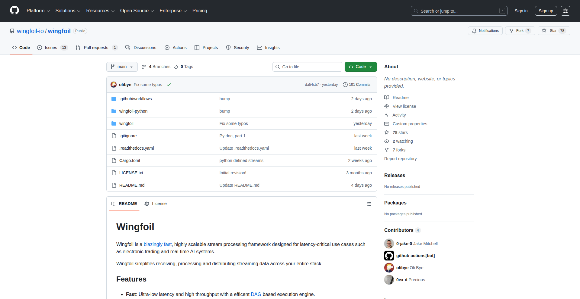 Wingfoil: Rust's Low-Latency Streaming Engine