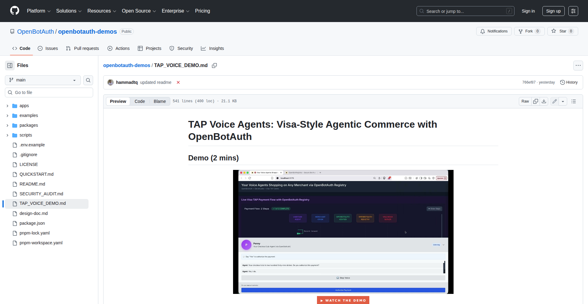 OpenBotAuth: Voice-Secured Transactions