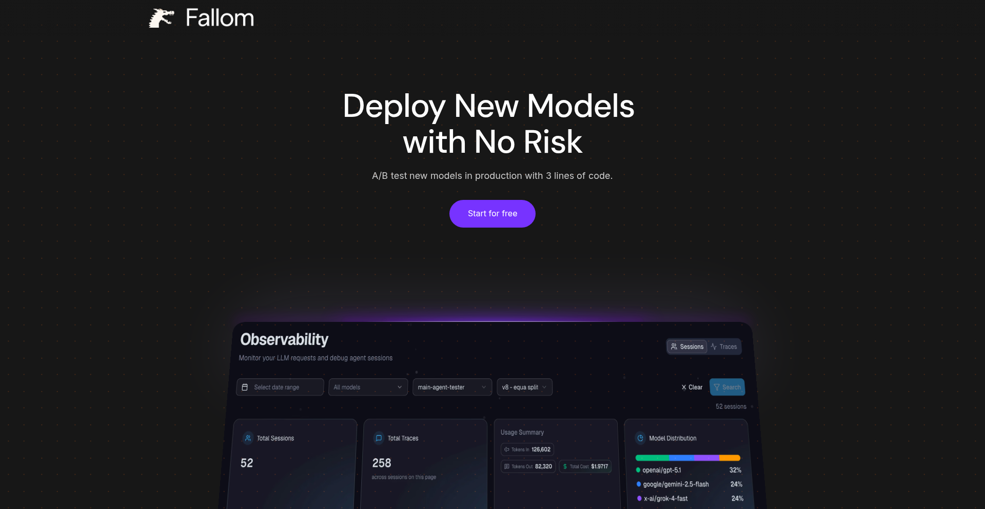 Fallom: LLM Performance Navigator