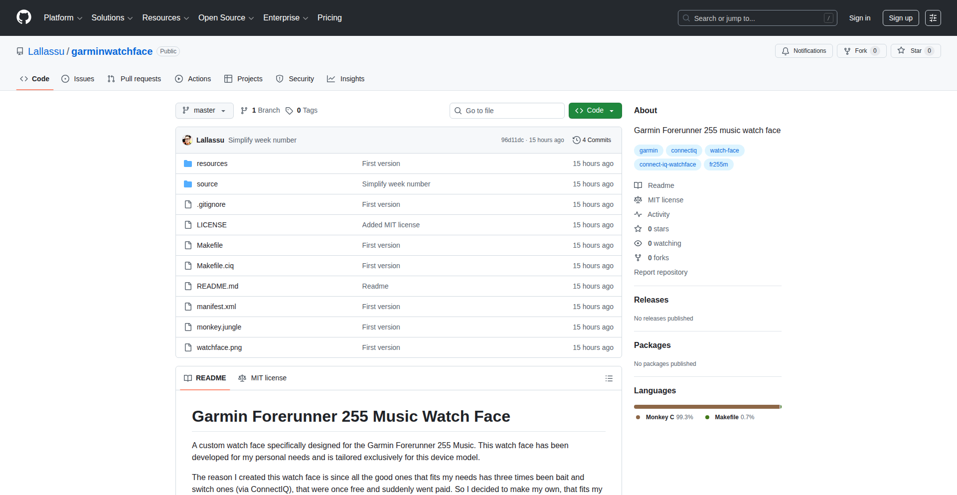 Customizable Forerunner Watchface Engine
