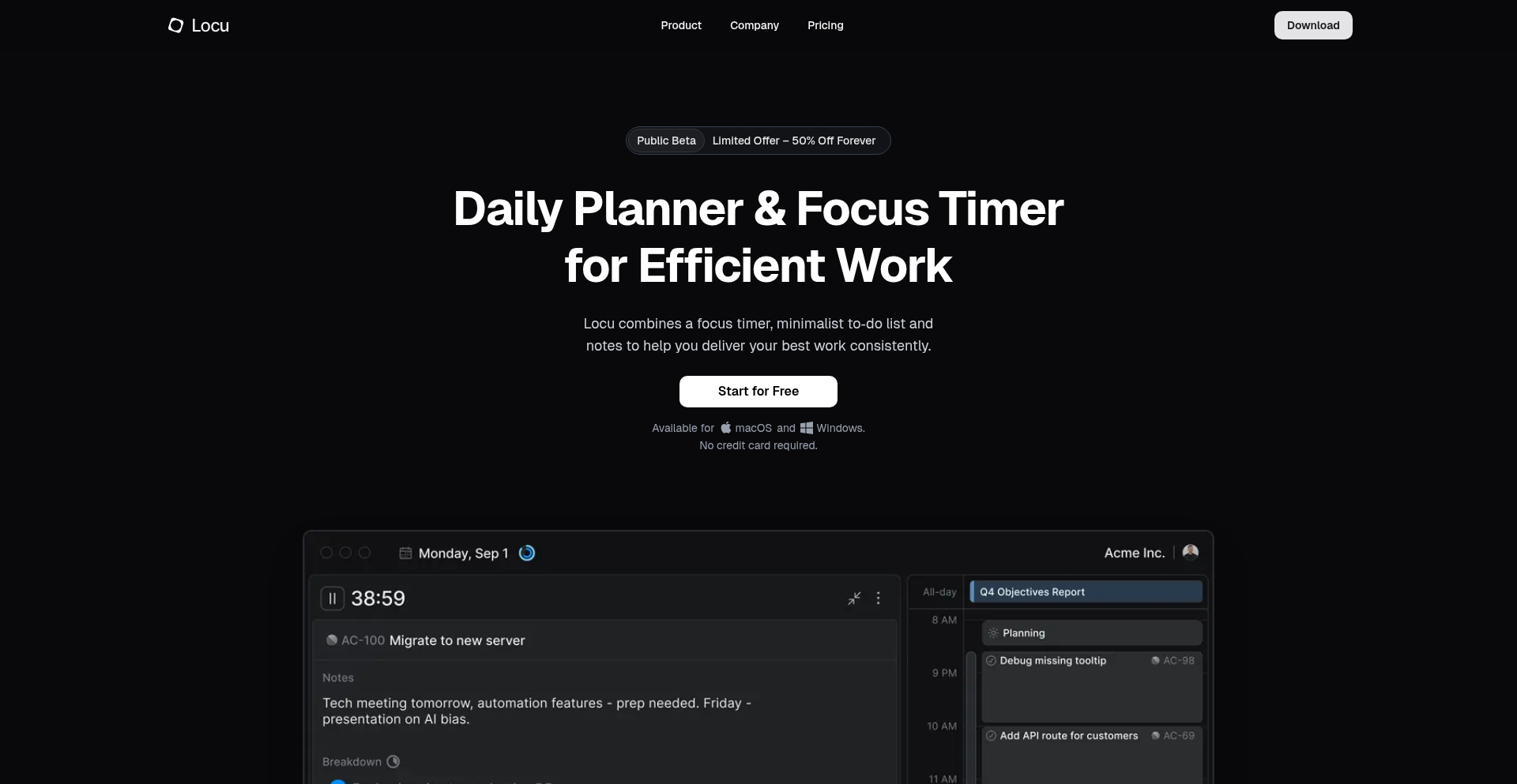 Locu DeepWork Engine