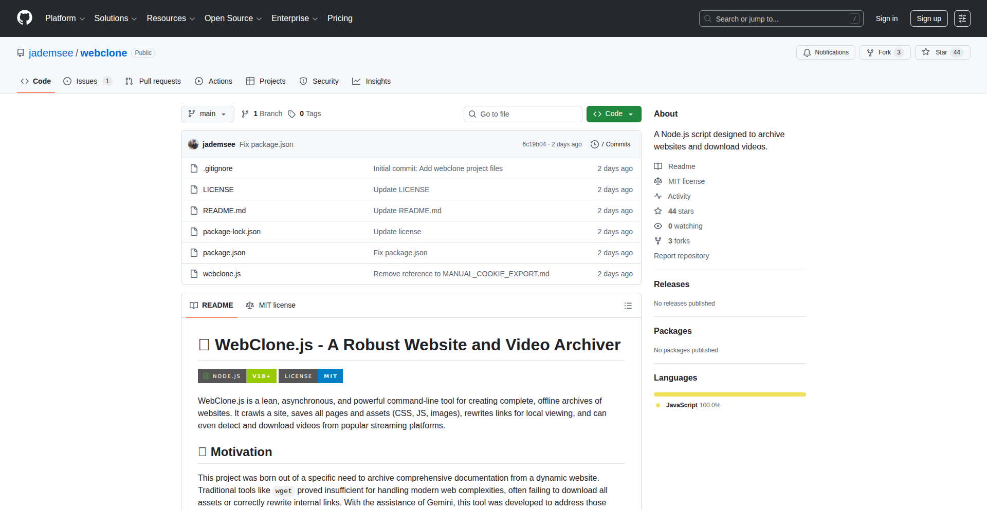 Webclone.js 网页镜像大师