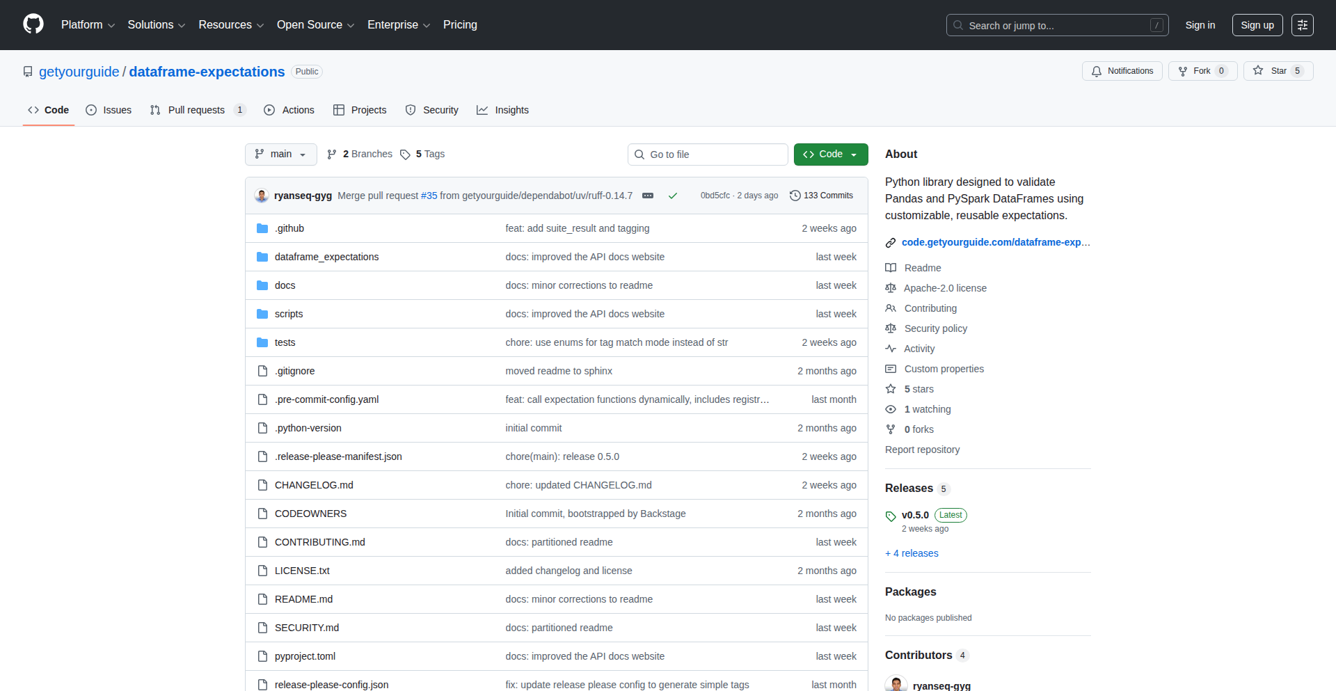 Dataframe Assurance Hub