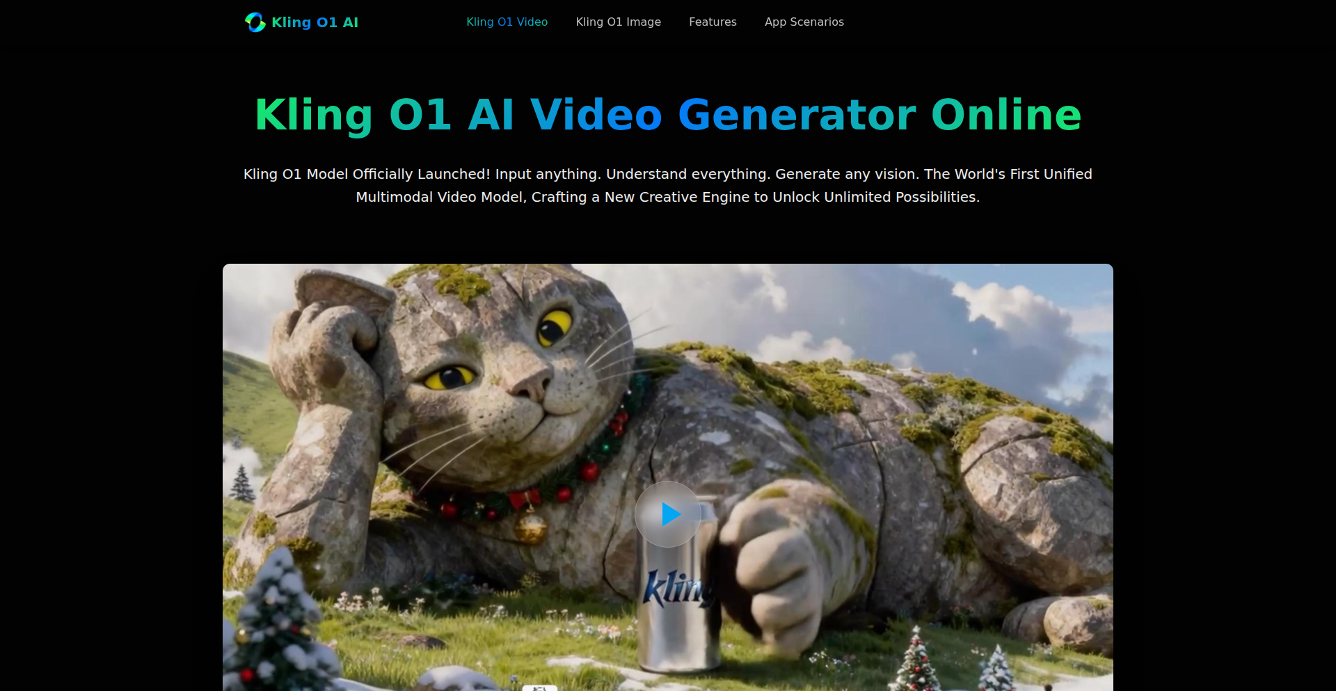 Kling O1: 万能视频创成引擎