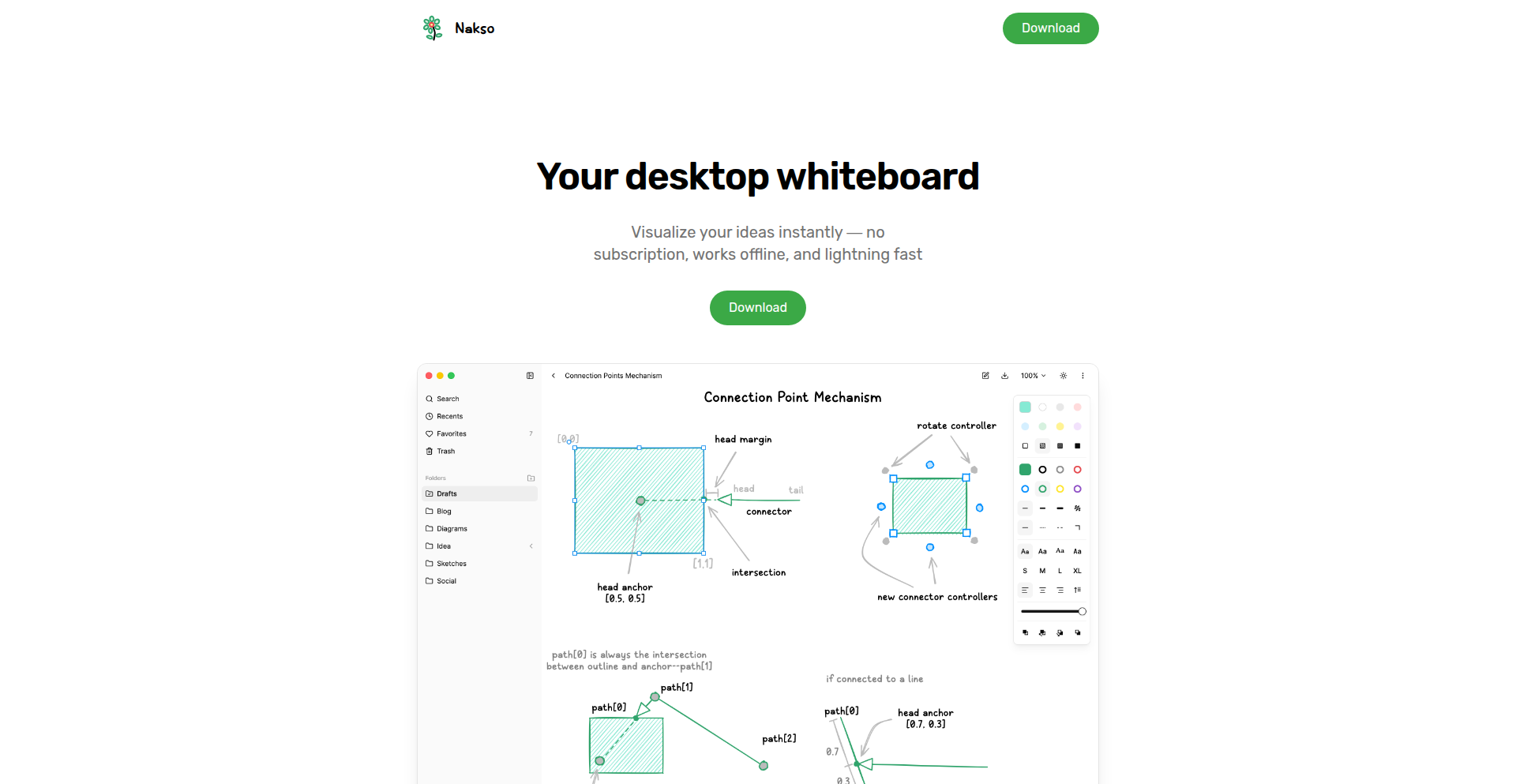 Nakso：桌面上的创意画布
