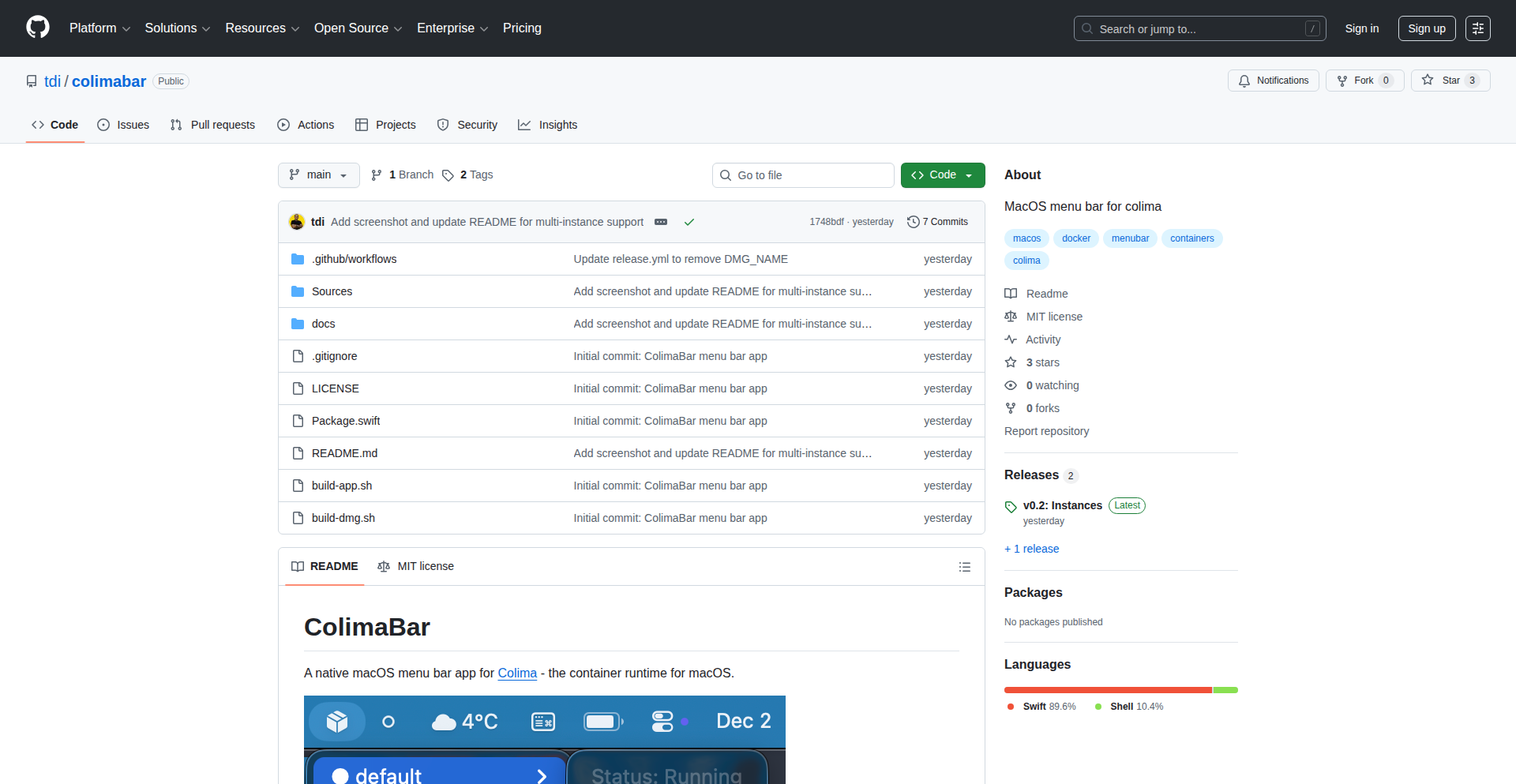 Colimabar - 智能容器休眠助手