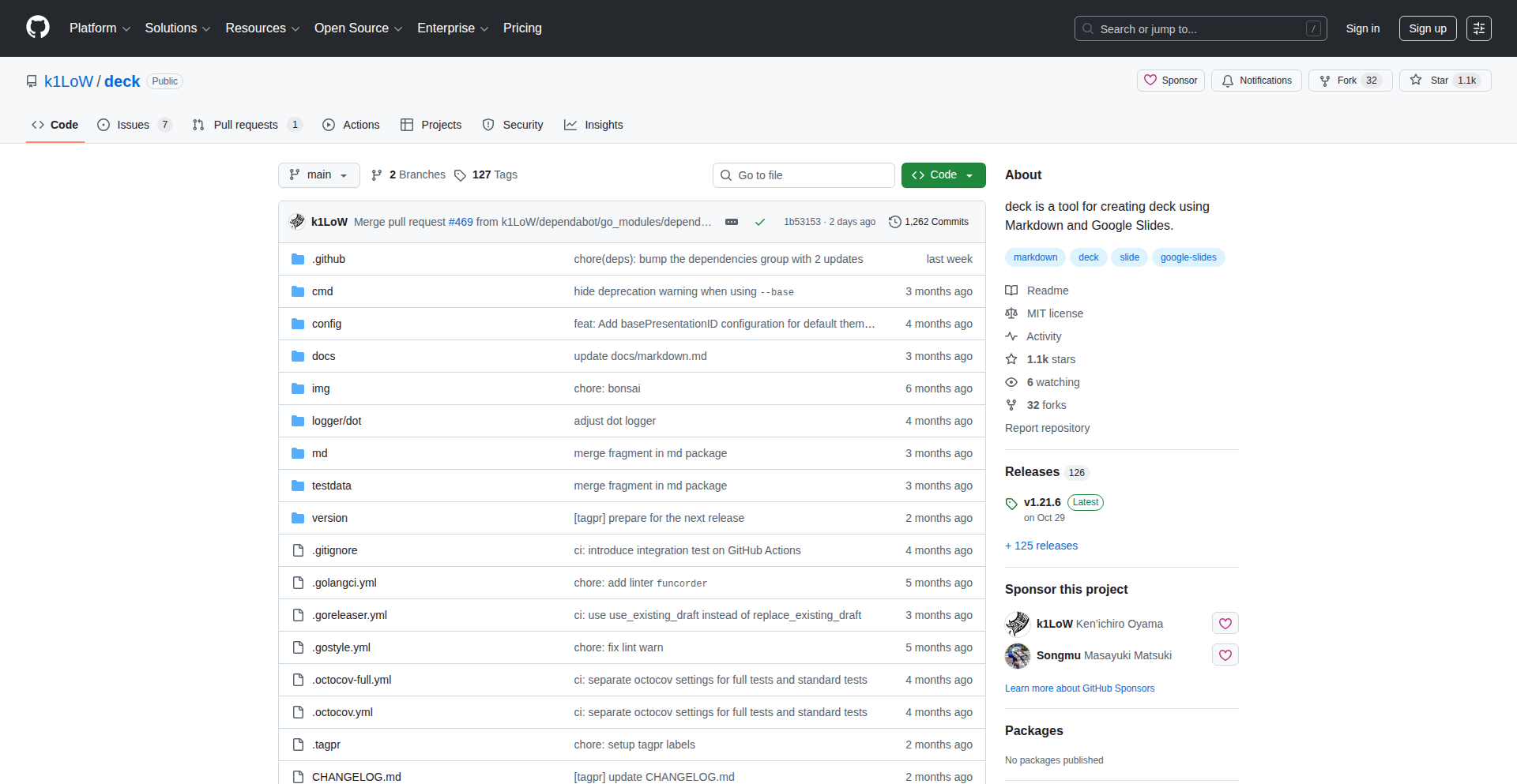 Markdown幻灯片魔法师 (deck)