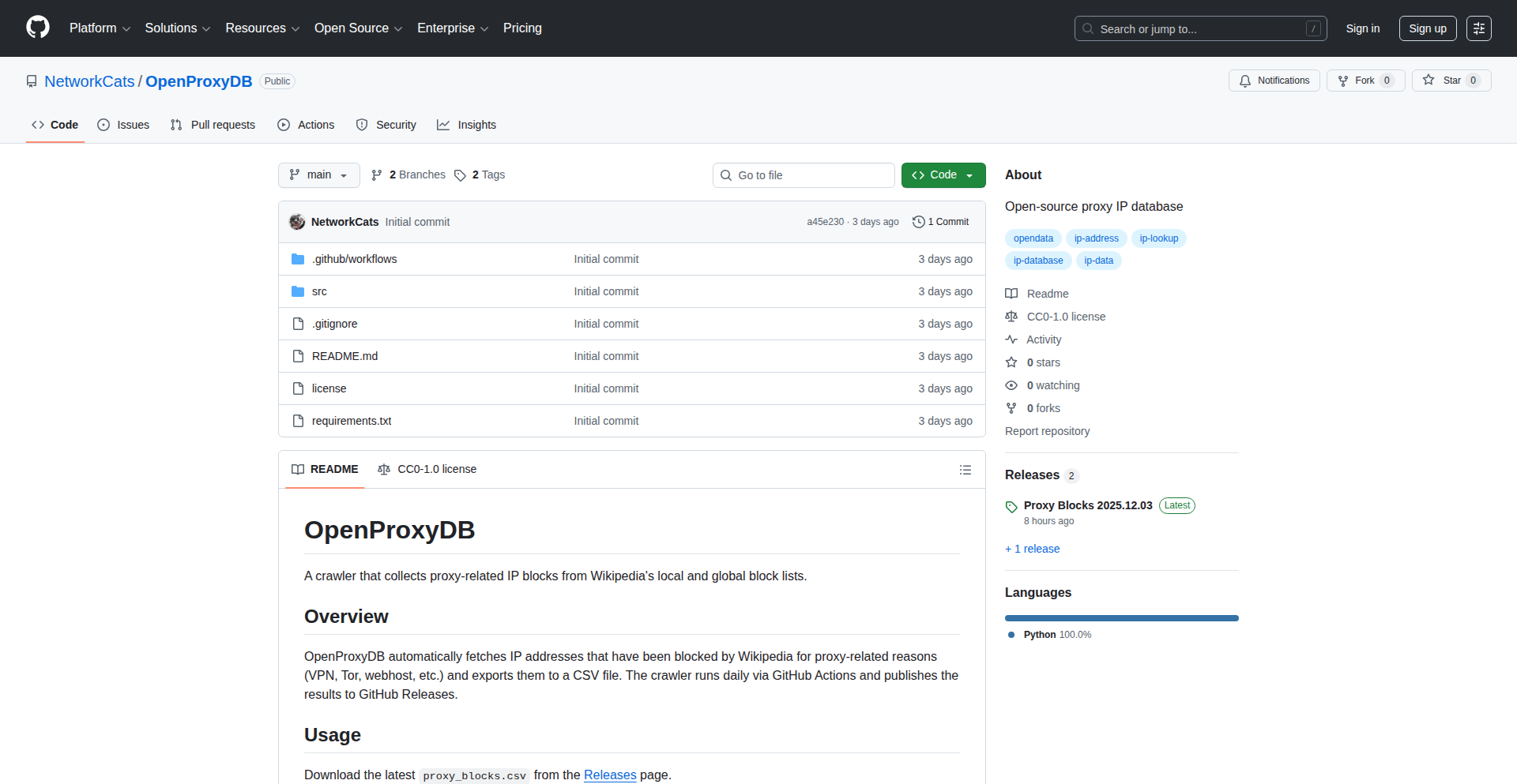 WikiBlock Proxy Radar
