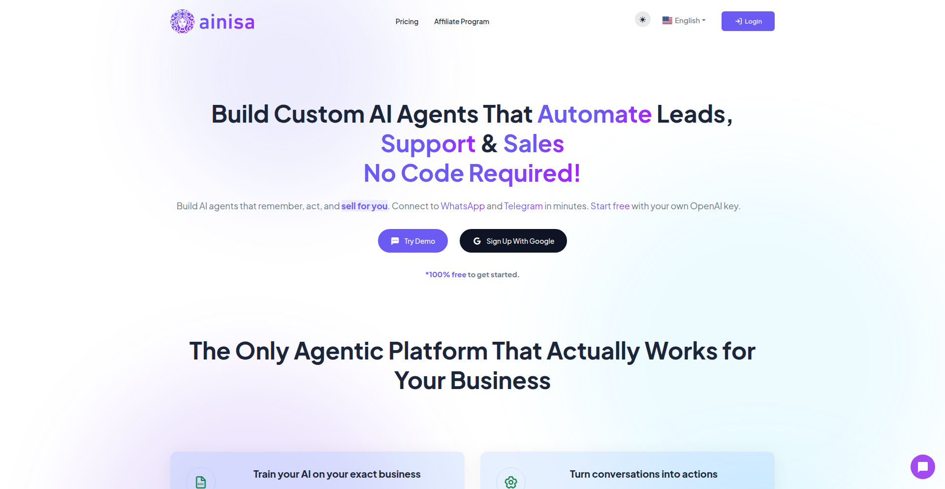 Ainisa：数据驱动的AI智能体